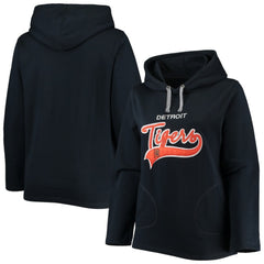 Detroit Tigers Soft as a Grape Women's Plus Size Side Split Pullover Hoodie Near Me