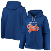 New York Mets Soft as a Grape Women's Plus Size Side Split Pullover Hoodie Sale