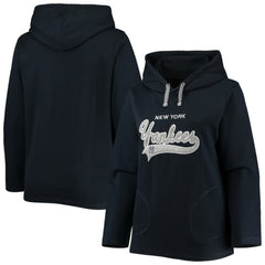 New York Yankees Soft as a Grape Women's Plus Size Side Split Pullover Hoodie Online