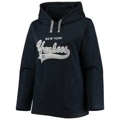 New York Yankees Soft as a Grape Women's Plus Size Side Split Pullover Hoodie Online