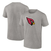 Arizona Cardinals Primary Logo T-Shirt - Heather Gray - Fanatics