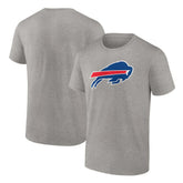 Buffalo Bills Primary Logo T-Shirt - Heather Gray - Fanatics