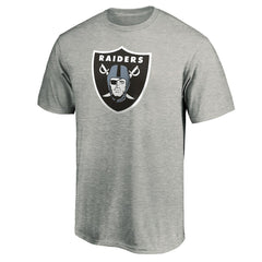 Las Vegas Raiders Primary Logo T-Shirt - Heather Gray - Fanatics