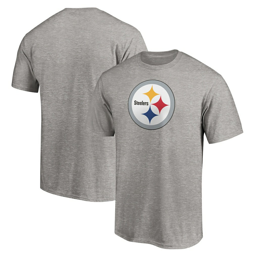 Pittsburgh Steelers Primary Logo T-Shirt - Heather Gray - Fanatics