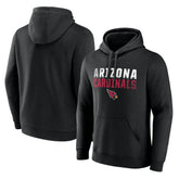 Arizona Cardinals Fade Out Fitted Pullover Hoodie - Black - NFL
