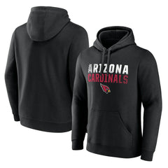 Arizona Cardinals Fade Out Fitted Pullover Hoodie - Black - NFL