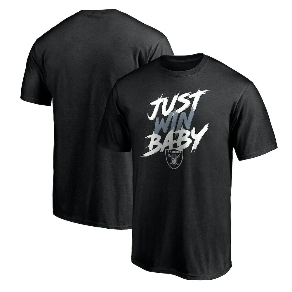 Las Vegas Raiders Just Win T-Shirt - Black - NFL