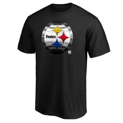 Pittsburgh Steelers Midnight Mascot Team Logo T-Shirt - Black - NFL