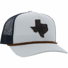 Dallas Cowboys HOOey State Patch Trucker Snapback Hat - White/Navy - NFL