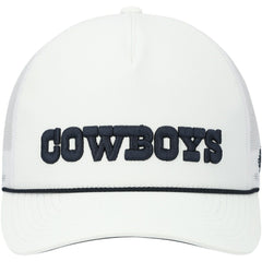 Dallas Cowboys HOOey Wordmark Rope Trucker Snapback Hat - White - NFL