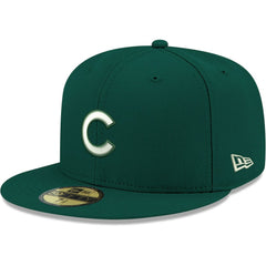 Chicago Cubs New Era White Logo 59FIFTY Fitted Hat Online