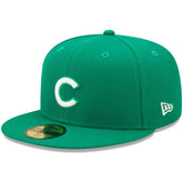 Chicago Cubs New Era White Logo 59FIFTY Fitted Hat Outlet