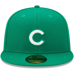 Chicago Cubs New Era White Logo 59FIFTY Fitted Hat Outlet