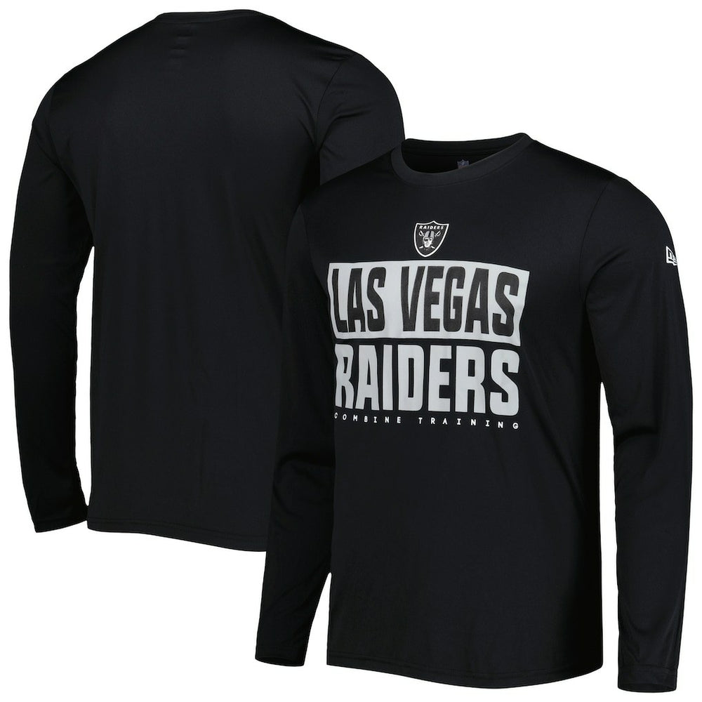 Las Vegas Raiders New Era Combine Authentic Offsides Long Sleeve T-Shirt - Black - NFL