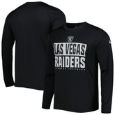 Las Vegas Raiders New Era Combine Authentic Offsides Long Sleeve T-Shirt - Black - NFL
