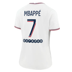 Jordan - Kylian Mbappé Paris Saint-Germain Jordan Brand Women's 2021/22 Fourth Replica Jersey - White