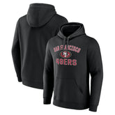 San Francisco 49ers Victory Arch Team Fitted Pullover Hoodie - Black - NFL