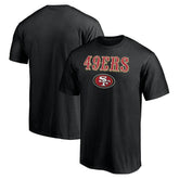 San Francisco 49ers Logo Team Lockup T-Shirt - Black - NFL