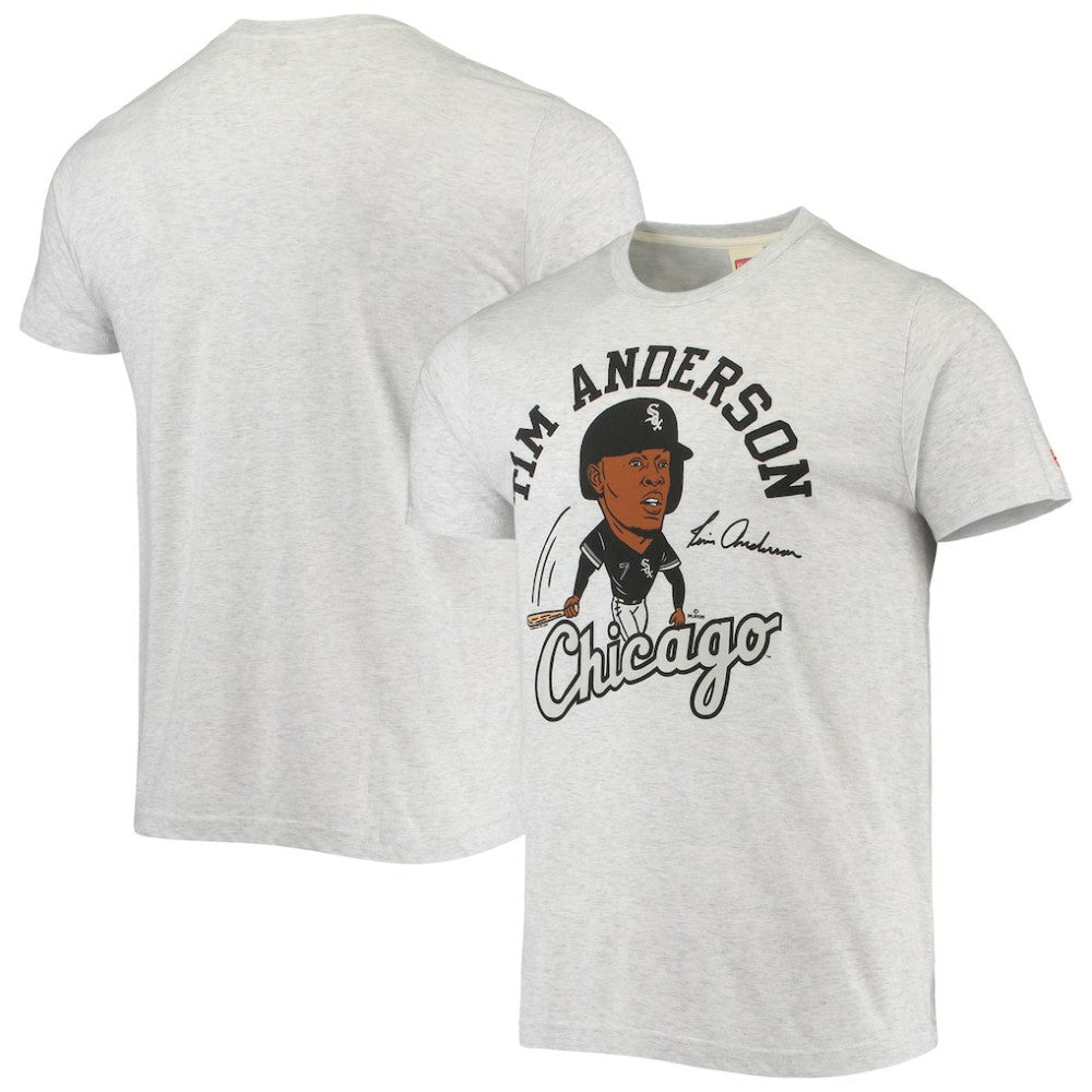 Tim Anderson Chicago White Sox Homage Caricature Tri-Blend T-Shirt for sale