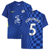 Fanatics - Jorginho Chelsea Autographed 2021-22 Home Jersey