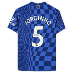 Fanatics - Jorginho Chelsea Autographed 2021-22 Home Jersey
