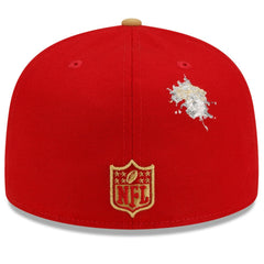 San Francisco 49ers New Era NFL x Staple Collection 59FIFTY Fitted Hat - Scarlet/Gold - NFL