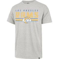 Los Angeles Rams '47 Stripe Thru Franklin T-Shirt - Heathered Gray - 47 brand
