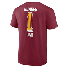 Washington Commanders Team #1 Dad T-Shirt - Burgundy - Fanatics