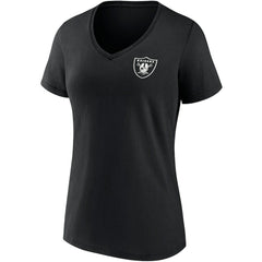 Las Vegas Raiders Women's Team Mother's Day V-Neck T-Shirt - Black - Fanatics
