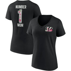 Cincinnati Bengals Women's Team Mother's Day V-Neck T-Shirt - Black - Fanatics