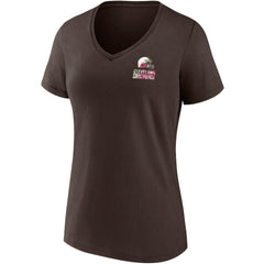 Cleveland Browns Women's Team Mother's Day V-Neck T-Shirt - Brown - Fanatics