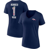 Denver Broncos Women's Team Mother's Day V-Neck T-Shirt - Navy - Fanatics