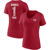 Tampa Bay Buccaneers Women's Team Mother's Day V-Neck T-Shirt - Red - Fanatics