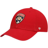Florida Panthers '47 Logo Clean Up Adjustable Hat - Red | 47 brand sale