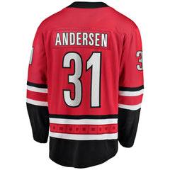 Frederik Andersen Carolina Hurricanes Fanatics Alternate Breakaway Player Jersey - Red | Fanatics discount