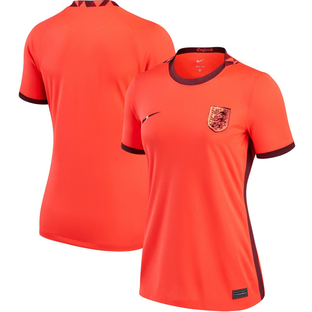Nike - England Women's National Team Women's 2022/23 Away Replica Blank Jersey - Red