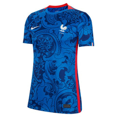 Nike - France Women's National Team Women's 2022/23 Home Replica Blank Jersey - Blue