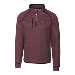 Washington Commanders Cutter & Buck Mainsail Half-Zip Pullover Jacket - Burgundy - NFL