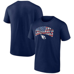 Arizona Cardinals Banner Wave Logo T-Shirt - Navy - NFL
