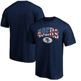 San Francisco 49ers Banner Wave Logo T-Shirt - Navy - NFL