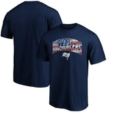 Tampa Bay Buccaneers Banner Wave Logo T-Shirt - Navy - NFL