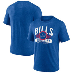 Buffalo Bills Badge of Honor Tri-Blend T-Shirt - Royal - NFL