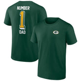 Green Bay Packers Number One Dad T-Shirt - Green - NFL
