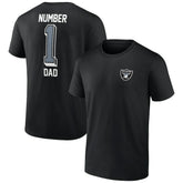 Las Vegas Raiders Number One Dad T-Shirt - Black - NFL