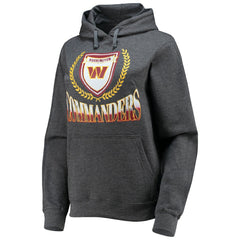 Washington Commanders WEAR by Erin Andrews Women's Fleece Pullover Hoodie - Heathered Gray - NFL