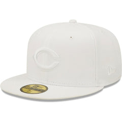 Cincinnati Reds New Era White on White 59FIFTY Fitted Hat Online
