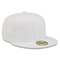 Los Angeles Dodgers New Era White on White 59FIFTY Fitted Hat Online