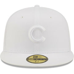 Chicago Cubs New Era White on White 59FIFTY Fitted Hat Near Me