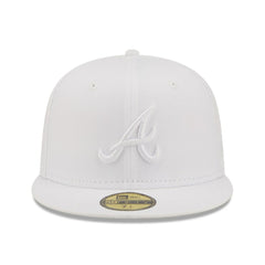 Atlanta Braves New Era White on White 59FIFTY Fitted Hat Online