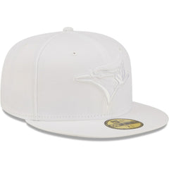 Toronto Blue Jays New Era White on White 59FIFTY Fitted Hat for sale